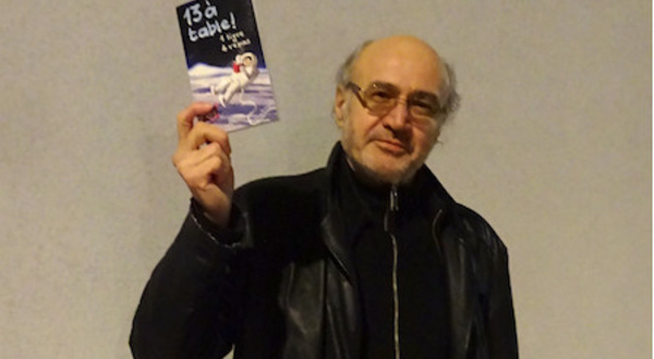 Pierre Martial diffuse le livre "13 à table" en soutien à l'action des Restos du Coeur - novembre 2022